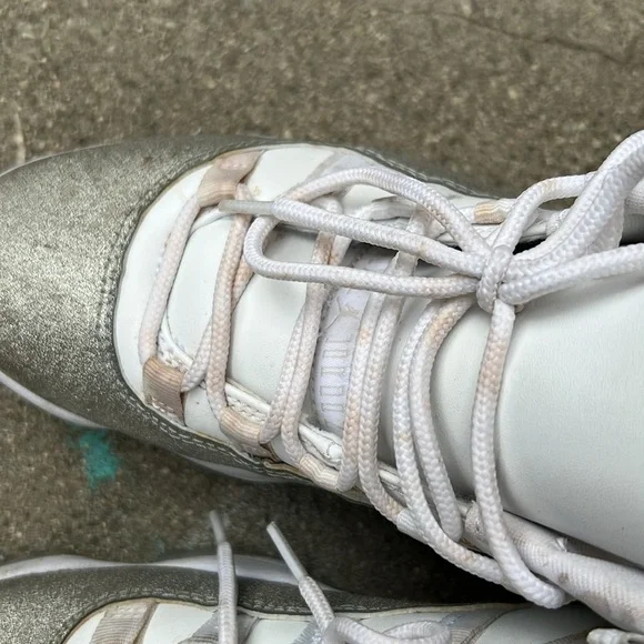 Nike Air Jordan 11 metallic Silver glitter - Picture 6 of 10